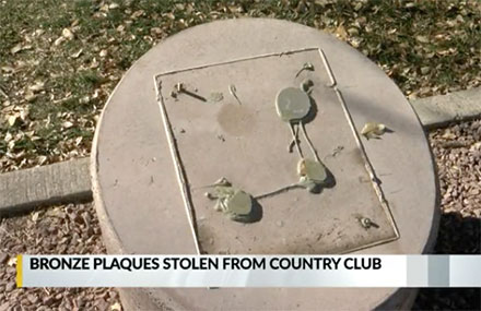 stolen placque